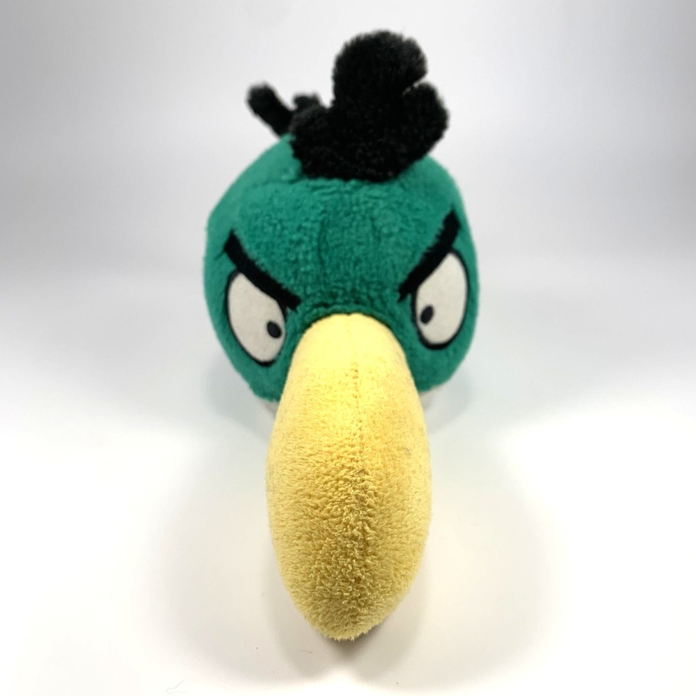 Angry Birds Plush Hal Green Bird Closed Beak 5" No Sound Commonwealth 2010